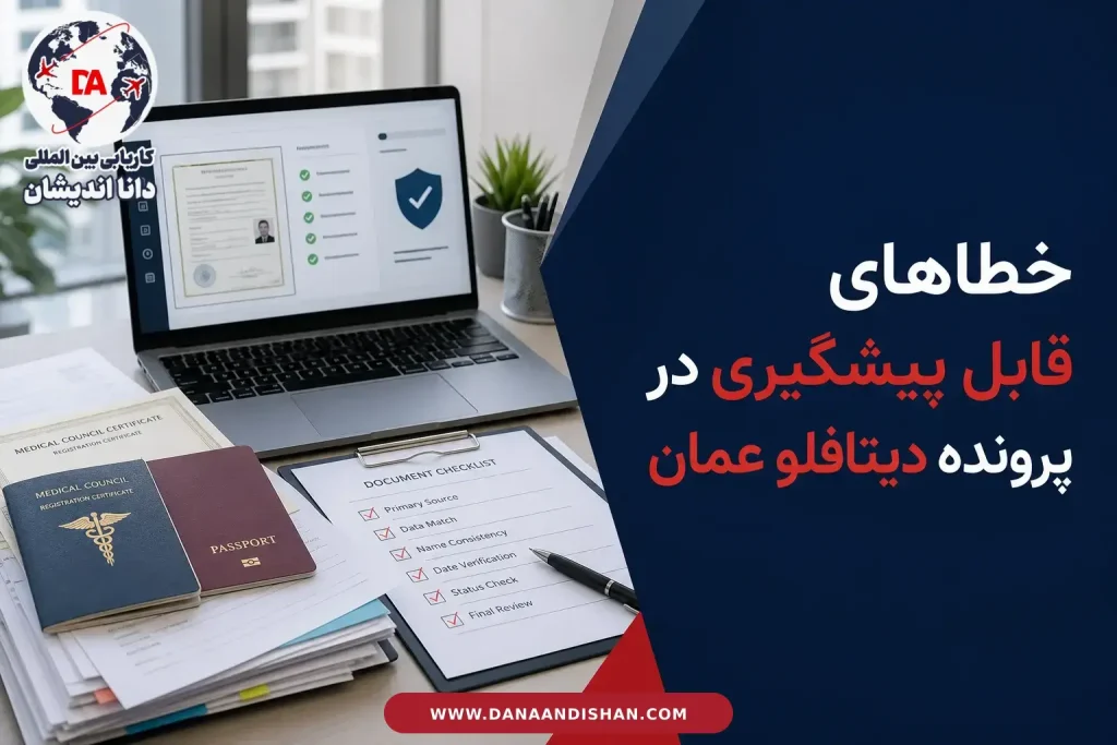 بررسی حرفه‌ای مدارک پرونده دیتافلو عمان پیش از ارسال