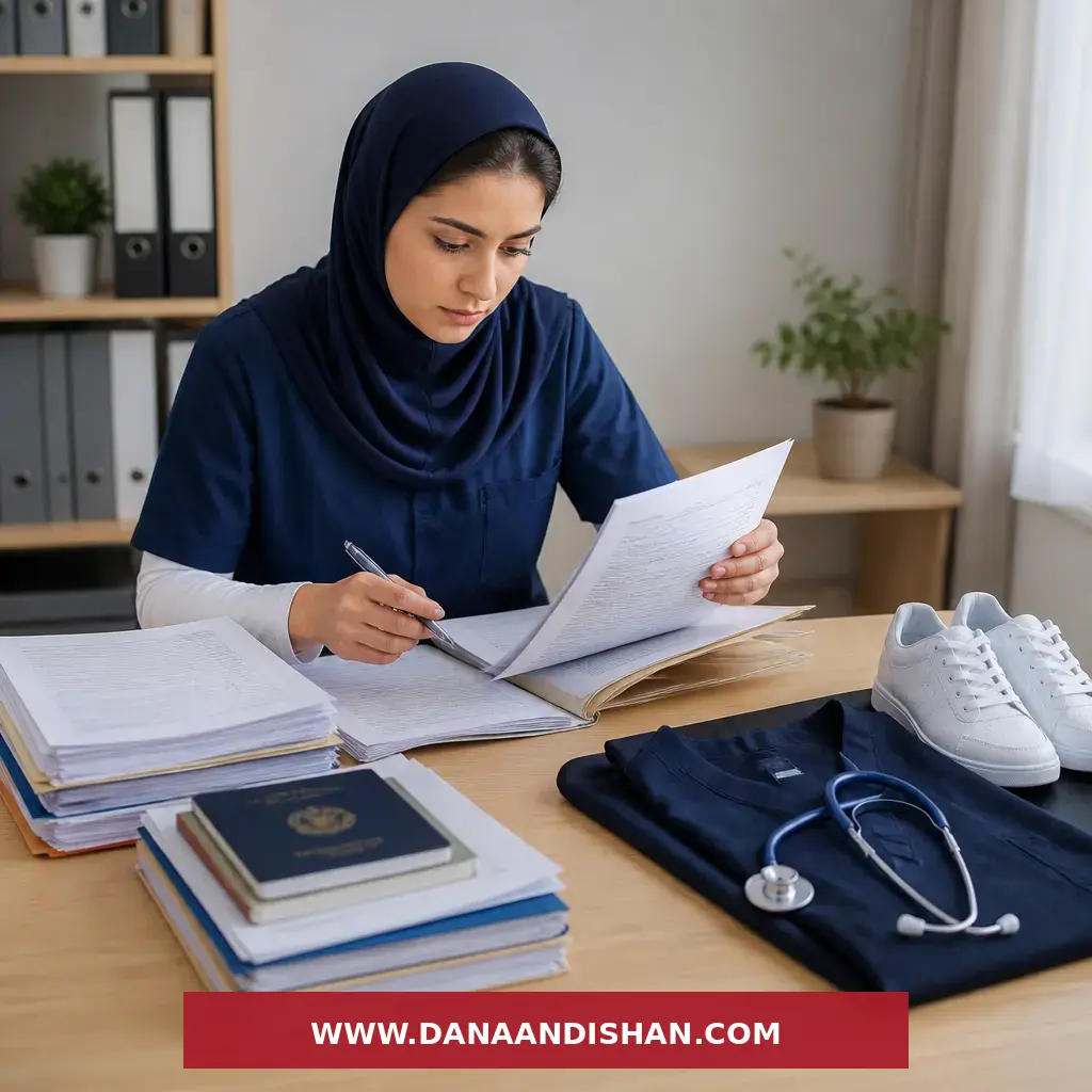 چیدمان مرحلهای مدارک پرستاری از هویتی تا سوابق حرفهای برای بررسی پرونده