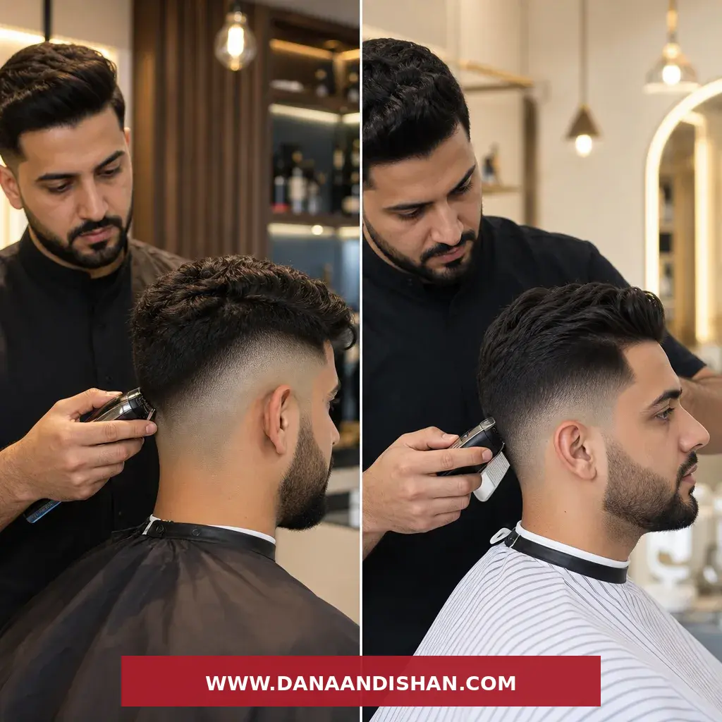 مقایسه بصری تفاوت فید و تیپر در کوتاهی مردانه