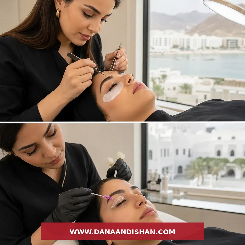 مقایسه لیفت و لمینت مژه در عمان با اکستنشن؛ ارزیابی نتیجه طبیعی در سالن زیبایی