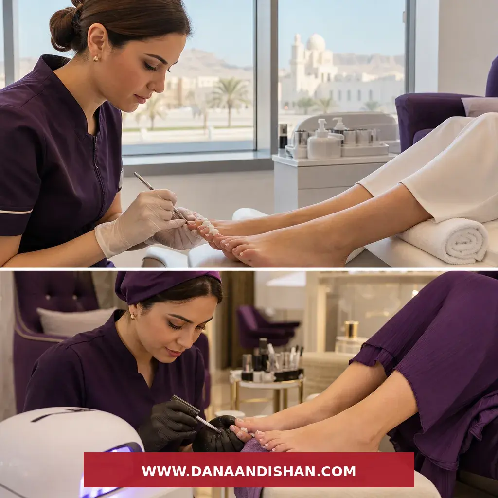 مقایسه پدیکور کلاسیک و ژل در سالن حرفه‌ای