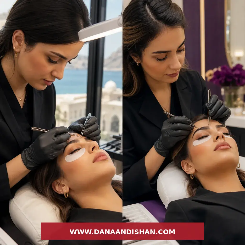 مقایسه اکستنشن مژه ویسپی و اسپایکی در نمونهکار سالنهای عمان